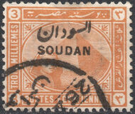 [Sphinx and Pyramid - Egypt Postage Stamps Overprinted "SOUDAN", type C]