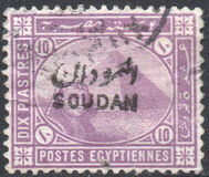 [Sphinx and Pyramid - Egypt Postage Stamps Overprinted "SOUDAN", tip H]