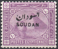 [Sphinx and Pyramid - Egypt Postage Stamps Overprinted "SOUDAN", tip H]