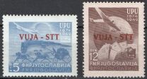 [The 75th Anniversary of the UPU - Yugoslavia Postage Stamps Overprinted "VUJA - STT", type L]