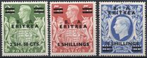 [King George VI - Great Britain Postage stamp Overprinted B.M.A. - ERITREA" and Surcharged Value, 类型 A]