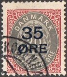 [No. 27A & 28 Surcharged, type P1]