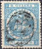 [Sailing Ship "Sandbach" - Inscription "B.GUIANA", type H]