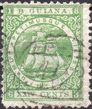[Sailing Ship "Sandbach" - Inscription "B.GUIANA", type H3]