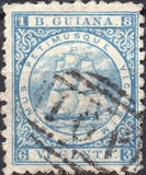 [Sailing Ship "Sandbach" - Inscription "B.GUIANA", type H1]