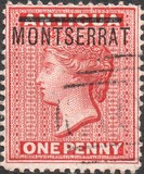 [Antigua Postage Stamps Overprinted "MONTSERRAT", type A]