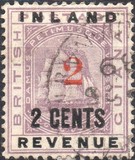 [No.68 Overprinted "2", tegund S]