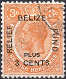 [Reconstruction- No. 89 & 91-94 Surcharged, Overprinted BELIZE/RELIEF/FUND, Tip Z2]