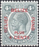 [Reconstruction- No. 89 & 91-94 Surcharged, Overprinted BELIZE/RELIEF/FUND, Tip Z3]