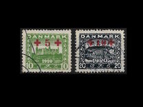 [Reunion with Northern Schleswig Stamps of 1920-1921 with Red Cross  Surcharge, type AC]