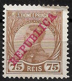 [King Manuel  - Not Issued Stamps Overprinted "REPUBLICA", סוג P6]