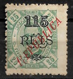 [Previous Stamps from 1898-1905 Overprinted "REPUBLICA" in Red or Green and Surcharged, type AE8]