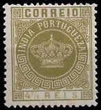 [Portuguese Crown - See Also No. 149A-155A, type T1]