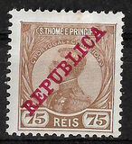 [King Manuel  - Not Issued Stamps Overprinted "REPUBLICA", סוג P6]