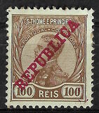 [King Manuel  - Not Issued Stamps Overprinted "REPUBLICA", סוג P7]