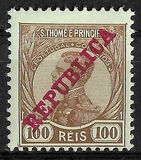 [King Manuel  - Not Issued Stamps Overprinted "REPUBLICA", סוג P7]