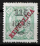 [Issues of 1902 Overprinted "REPUBLICA" Diagonally, type S4]