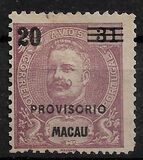 [King Carlos I of Portugal - Nos. 88, 90, 92 & 93 Overprinted "PROVISORIO" & Surcharged, タイプ Z3]
