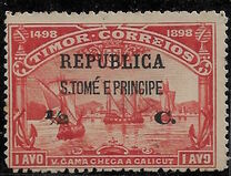 [Timor Postage Stamps Surcharged & Overprinted "REPUBLICA - S. TOME  E PRINCIPE", тып S1]