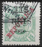 [Nos 33-38 Overprinted "REPUBLICA" - Lisbon Print, වර්ගය K1]