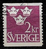 [King Gustaf VI Adolf of Sweden & Tree Crowns - Without Imprint, Typ BM19]