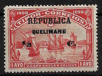 [Timor Postage Stamps Surcharged & Overprinted "REPUBLICA QUELIMANE", type C1]