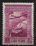[Airmail - Previous Issues of 1938 of Angola Overprinted "CABO VERDE", Tipo AF8]