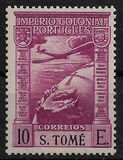 [Airplane over Globe - Inscription "S. TOMÉ", tyyppi AS8]