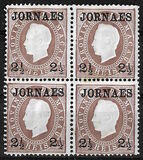 [Newspaper Stamps - Nos. 36, 36A, 38 & 38A Overprinted "JORNAES", Tipe J]