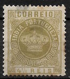 [Portuguese Crown - See Also No. 149A-155A, type T1]
