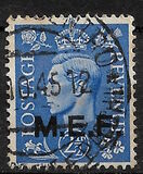 [King George VI - Great Britain Postage Stamps of 1937 Overprinted "M.E.F." in Black - Overprint 14mm Wide, type A2]