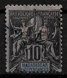 [Inscription: "MADAGASCAR ET DEPENDANCIES", प्रकार H4]
