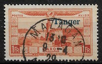 [Airmail - Morocco Postage Stamps Overprinted "TANGER" & Surcharged, type C5]