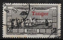 [Airmail - Morocco Postage Stamps Overprinted "TANGER" & Surcharged, type C9]