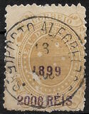 [Issue of 1890-1891 Surcharged in Lilac Red, type BE6]