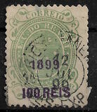[Issue of 1890-1891 Surcharged in Lilac Red, type BE1]