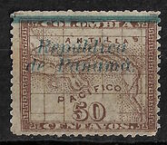 [Overprinted "República - de Panamá" in Different Colours, type Q7]