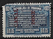 [The 100th Anniversary of the Independence from Spain - Panama Postage Stamps Overprinted "CANAL/ZONE"(Upwards), type K3]