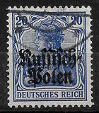 [German Empire Postage Stamps Overprinted "Russisch- Polen", Tipi A3]
