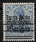 [General Gouvernement Warschau - 3¼ mm Between 2nd and 3rd Bars, тип F4]
