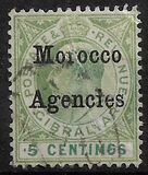 [Gibraltar Postage Stamps Overprinted "Morocco Agencies" - Ordinary or Coated Paper, type C]