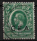 [King George V  - British East Africa and Uganda Stamps Overprinted "G.E.A.", type C2]