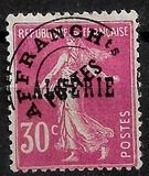 [French Postage Stamps Overprinted in Black, प्रकार B8]