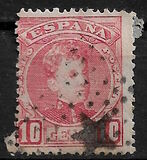 [King Alfonso XIII - Blue Control Numbers on Backside, Typ AT2]