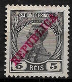 [King Manuel  - Not Issued Stamps Overprinted "REPUBLICA", typ P1]