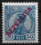 [King Manuel  - Not Issued Stamps Overprinted "REPUBLICA", typ P5]
