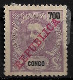[King Carlos I Stamps of 1898-1901 & 1903 Overprinted "REPUBLICA" in Red or Blue Colour, type J14]