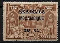 [Portuguese Africa Stamps Overprinted "REPUBLICA, MOCAMBIQUE" & Surcharged, type Q6]