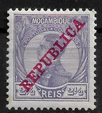[King Manuel I of Portugal - Not Issued Stamps Overprinted "REPUBLICA", type O]
