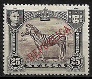 [Zebra - Not Issued Stamps Overprinted "REPUBLICA", тип I1]
